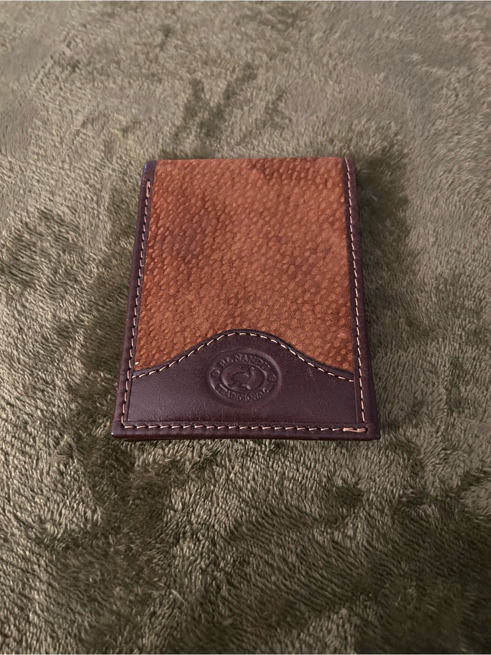 Vintage El Nandu Tradicional Handmade Argentina Bifold Wallet- All Leather